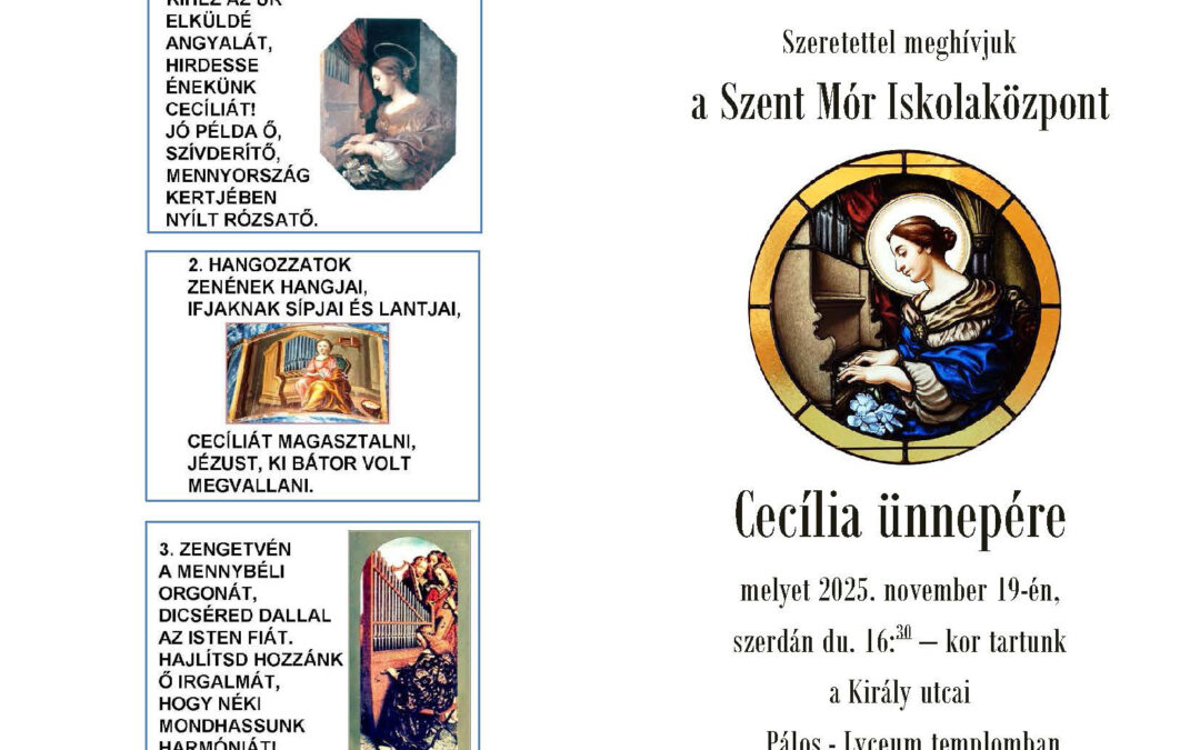 Szent Cecília Koncert – Meghívó