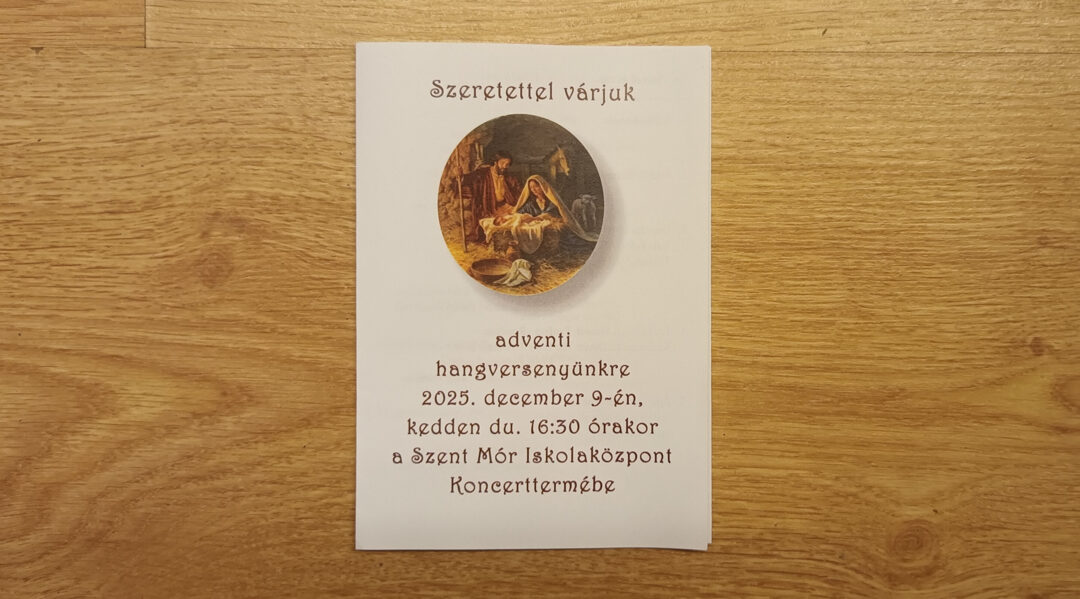 Adventi hangverseny – Meghívó
