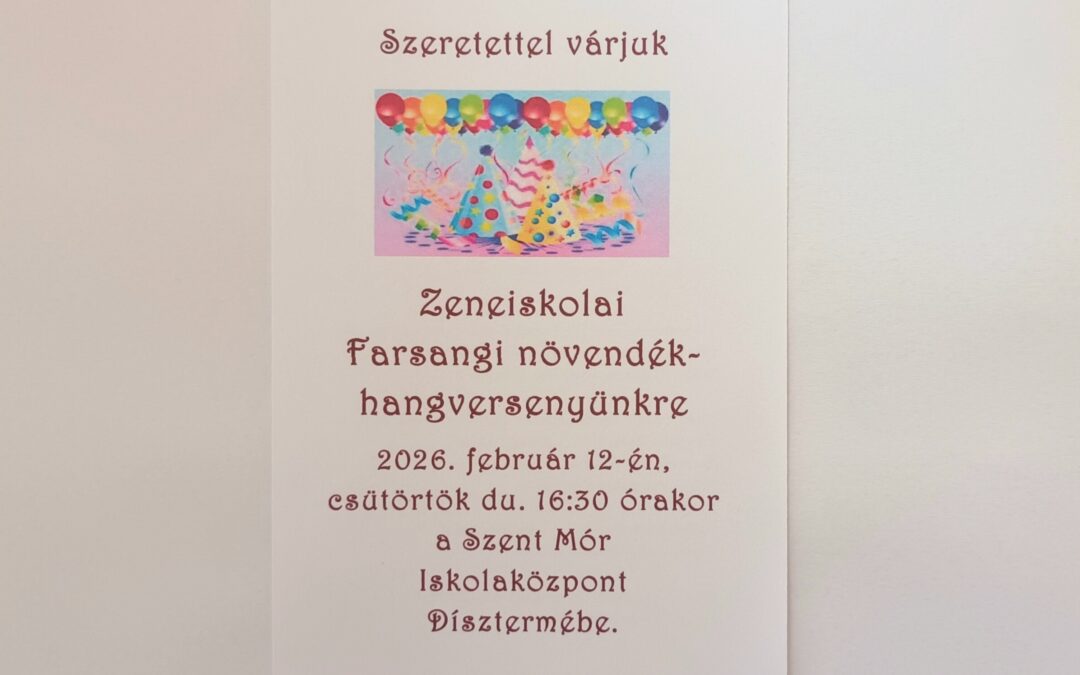 Farsangi növendékhangverseny