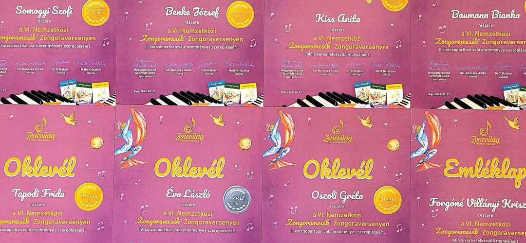 Mesés szereplés a Zongoramesék Versenyen